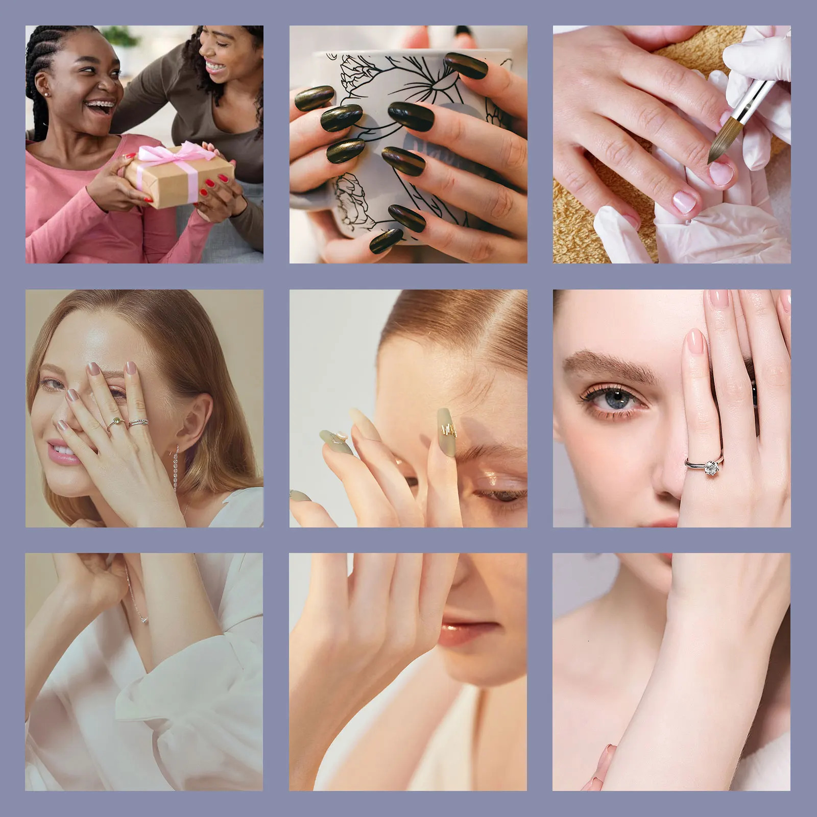 Shine Chance Acrylic Nail Art Brush 100% Pure Kolinsky Hair Oval Nail Brush for Acrylic Application Professional Nail Brush 250724