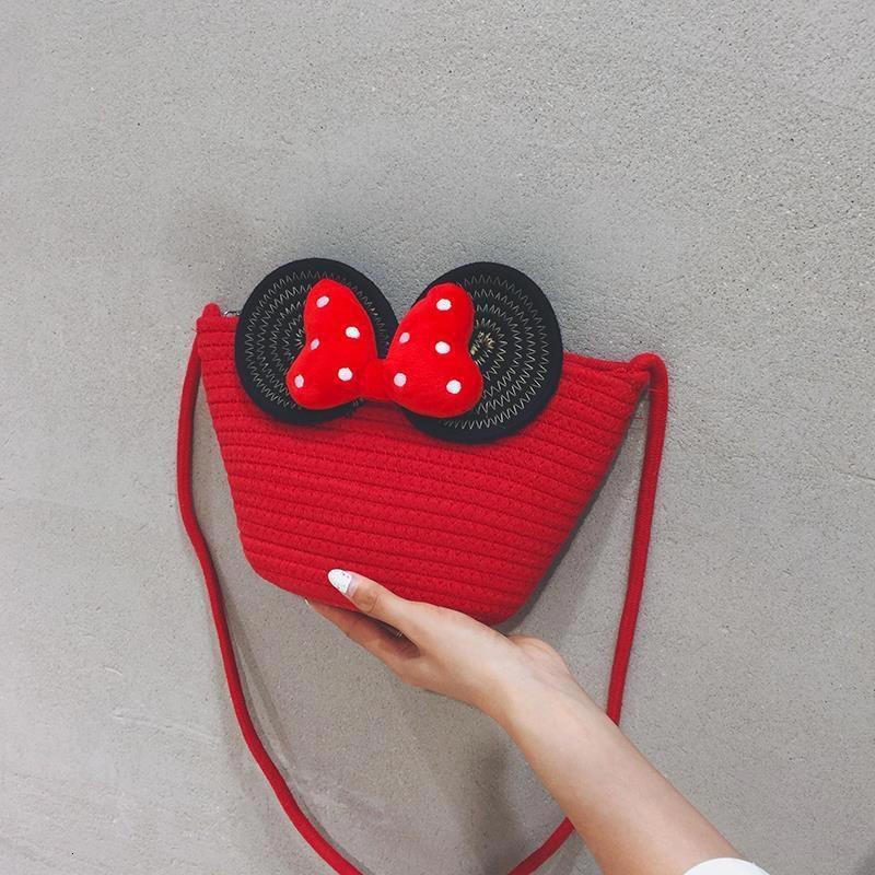 Designer Summer Red Cute Straw-woven Women's 2025 New Niche Mobile Phone And Beach Woven Crossbody Bag