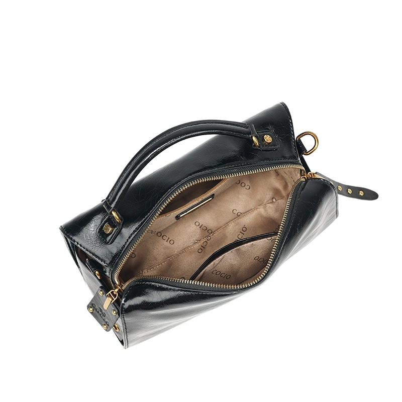 COCIO designer bag New leather fashionable casual pillow bag womens simple versatile ribbon handbag