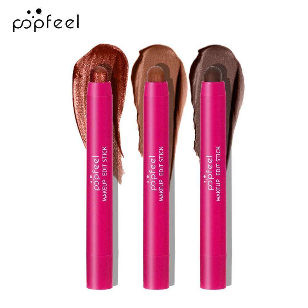 FEEL 3PCS Cream Eyeshadow Stick Set, Matte and Shimmer Brightener Eye Pencil X250726