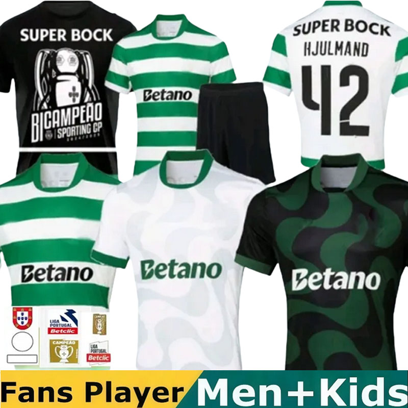 25 26 Lisbon jerseys soccer jersey GYOKERES PEDRO G. 2025 Goncalo-Inacio Ousmane-Diomande home away player version Morten-Hjulmand football shirts men kids kit 16-4XL