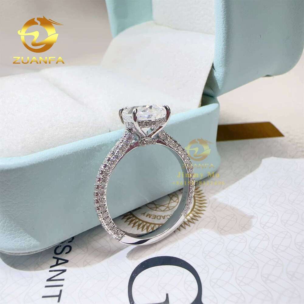 10k 14k Solid White Gold Wedding Bridal Jewelry Gorgeous Boutique 3CT Pear FL Moissanite Dia Engagement Band Ring Women