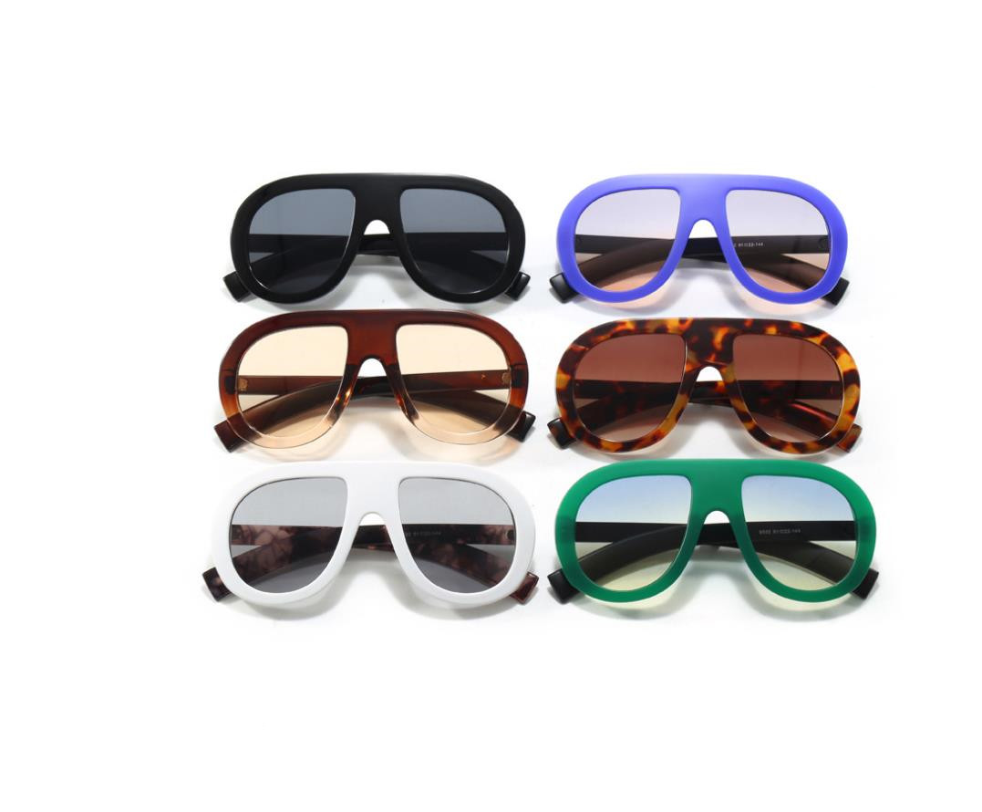 Designer Sunglasses For Women Men Oversize Frame Sunglasses Luxury Polarized Lens Goggle Pilot PC Frame Oversized UV400 Eyewear Luxury Style Sunglasse