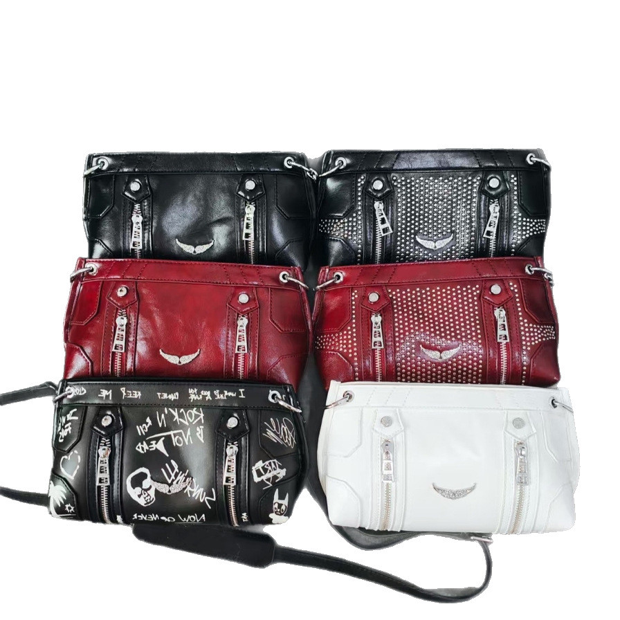 Top quality designer bag luxury fashion tote zv bag classic wings women zadig bag banquet mini shoulder bags rivet chain zadicandvoltaire rock clutch bags hot 588