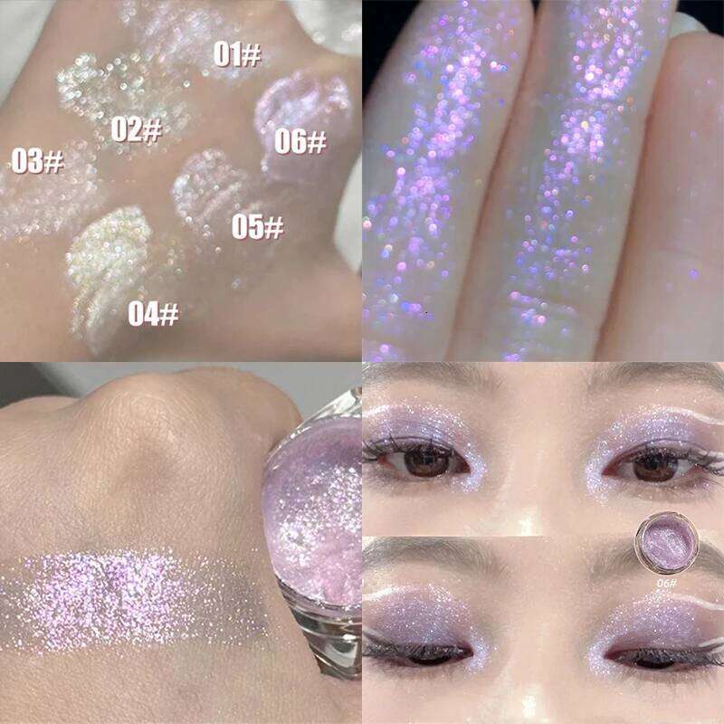 Glitter Highlighter Powder Eyeshadow Gel Fine Sparkling Pearly Dia Wet Shadow Shimmer Brightening Contouring Makeup Cosmetic X250727