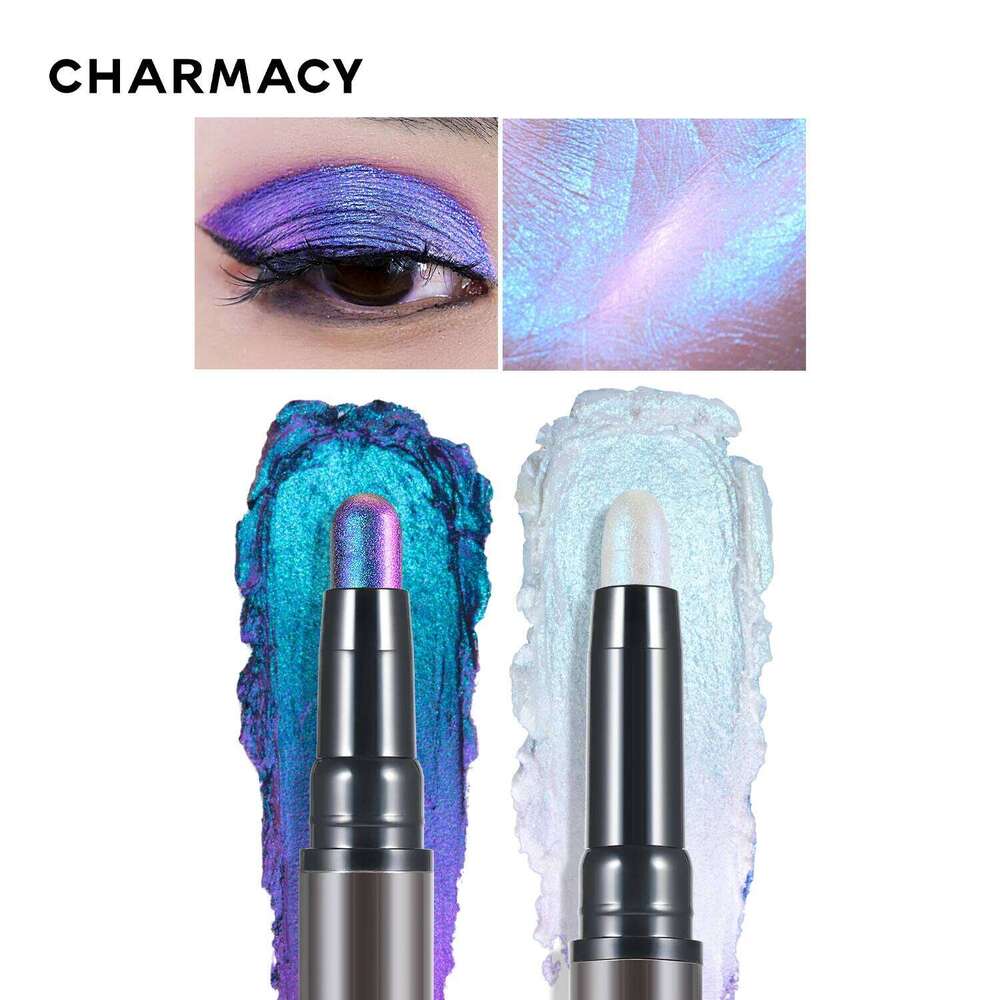 CHARY 2 in 1 Duochrome Eyeshadow Pen 6 Colors High Pigmented Glitter Waterproof Eye Shadow Long Lasting Metallic Makeup X250726