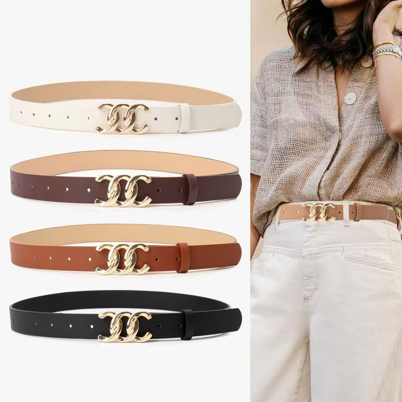 Designer Belt Cowhide Belts Woman Leather Belts Width 2.8cm Strap Luxury Belt Buckle Fashion Smooth Buckle Belt With Strap