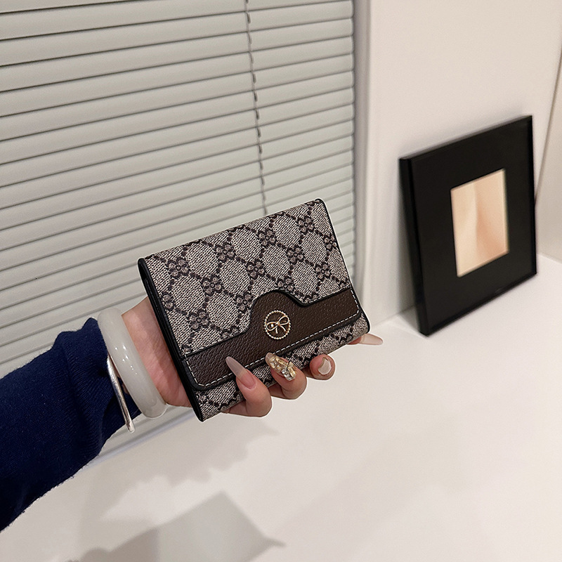 Designer Wallet High Quality Large-capacity Multi-card Slot Printed Wallets Retro Classic Long And Short Wallets