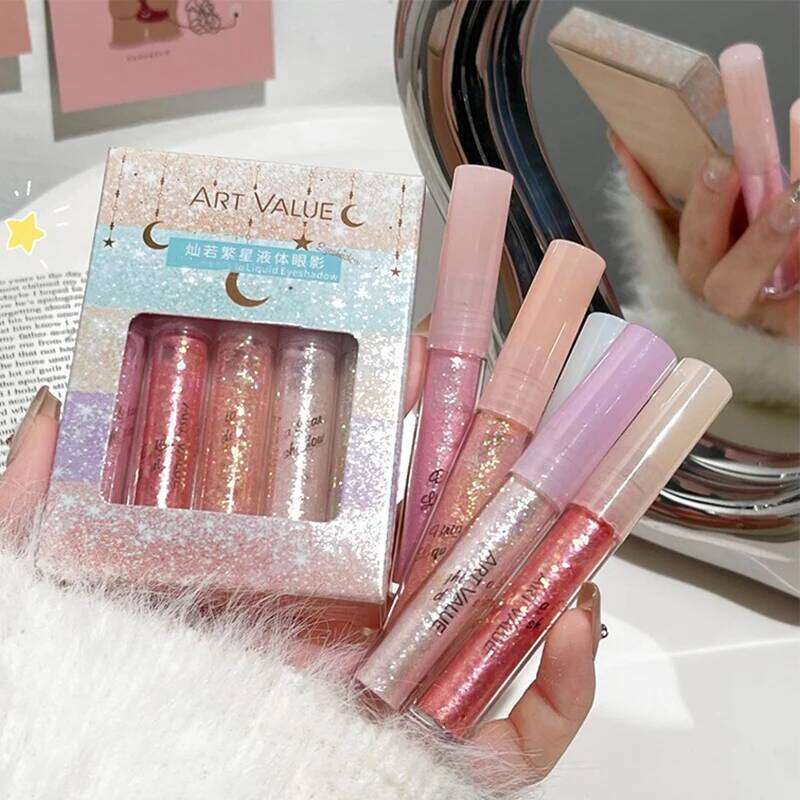 Glitter Blue Liquid Eyeshdaow Stick Kit Crystal Shimmer Shiny Water Highlighter Waterproof Dia Pink ple Sequins Eyeliner X250726