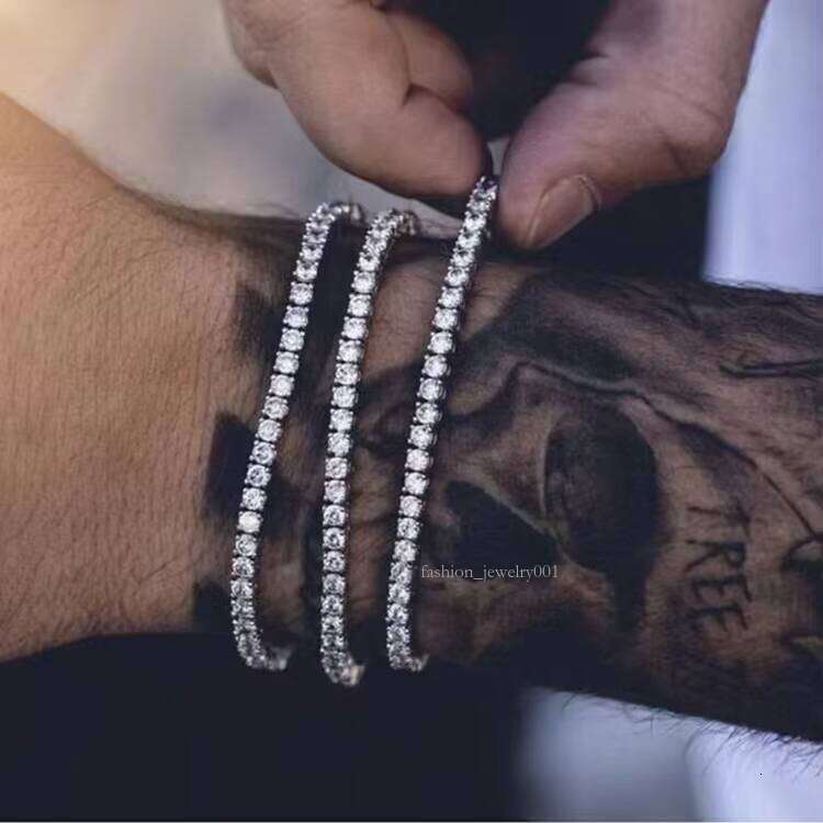 Wholesale Price in Stock Sterling Sier Mossanite 4mm VVS Dia Women/mans Necklace Moissanite Tennis Chain