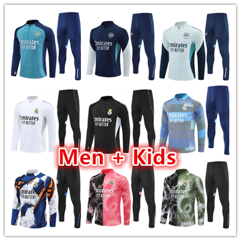 2025 2026 soccer tracksuit Arsen training suit Men and kids Madrids tracksuit sets 24 25 26 football tracksuit kits Survetement Foot chandal futbol tuta