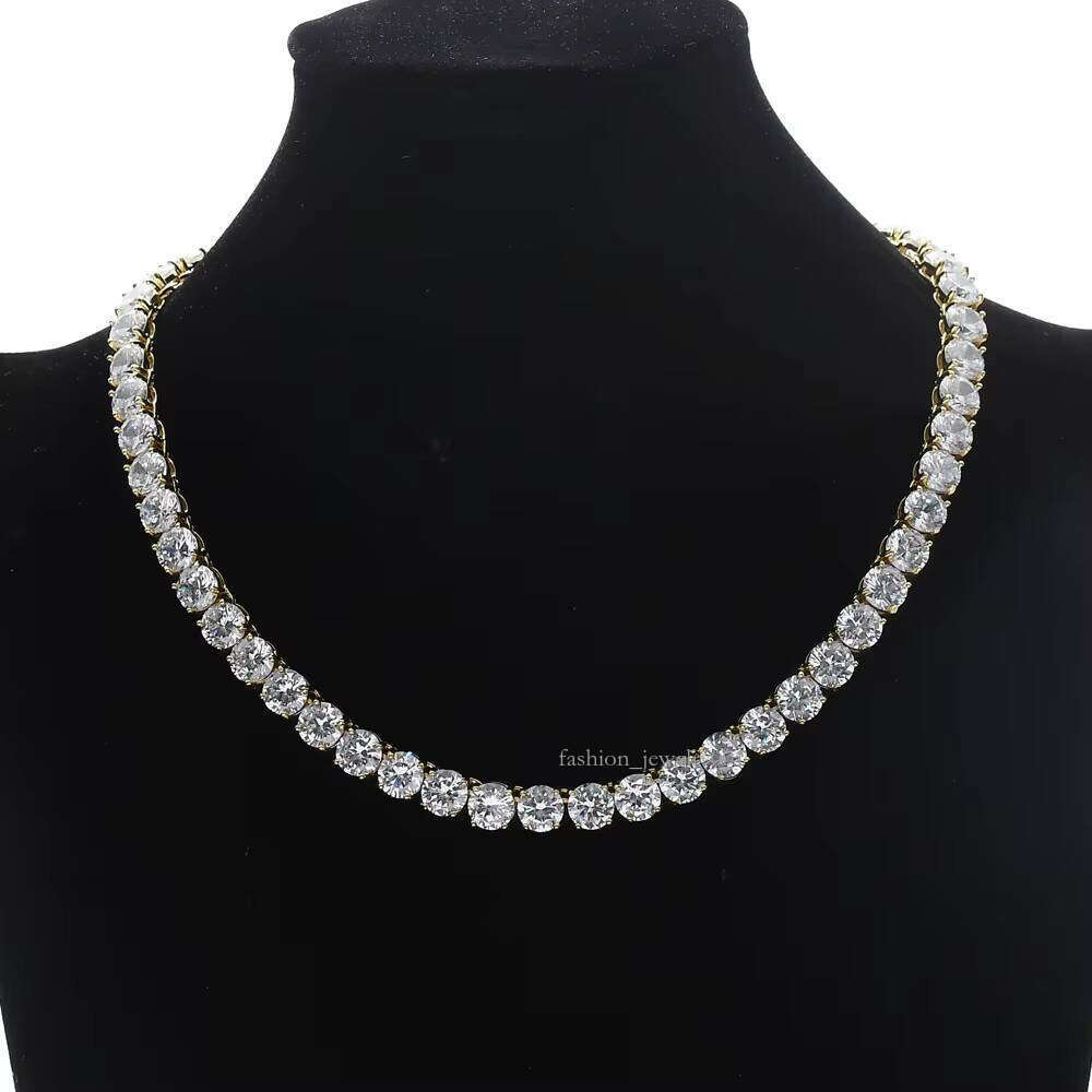 8mm Unisex Fashion Hip-Hop Moissanite Chain GRA Certified Tennis Necklace Bracelet Sier Jewelry