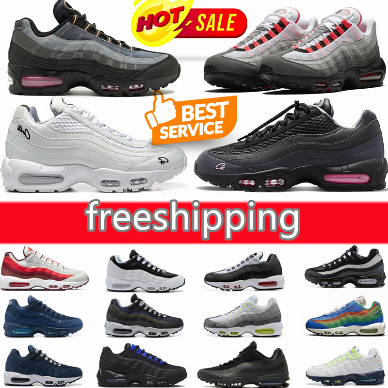 Designer Shoes 95 Running Shoes Men Women Sneakers Triple Solar flats Breathable 95s Purple Outdoor Sports Trainers
