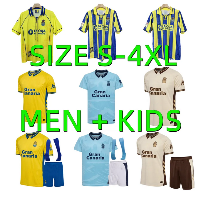 1997 1998 2025 2026 Las Palmass Soccer Jerseys 25 26 alex Suarez A.MOLEIRO JONATHAN VIERA SANDRO Pejino OIODICE CARDONA Penaranda football shirt Men Kids kits socks