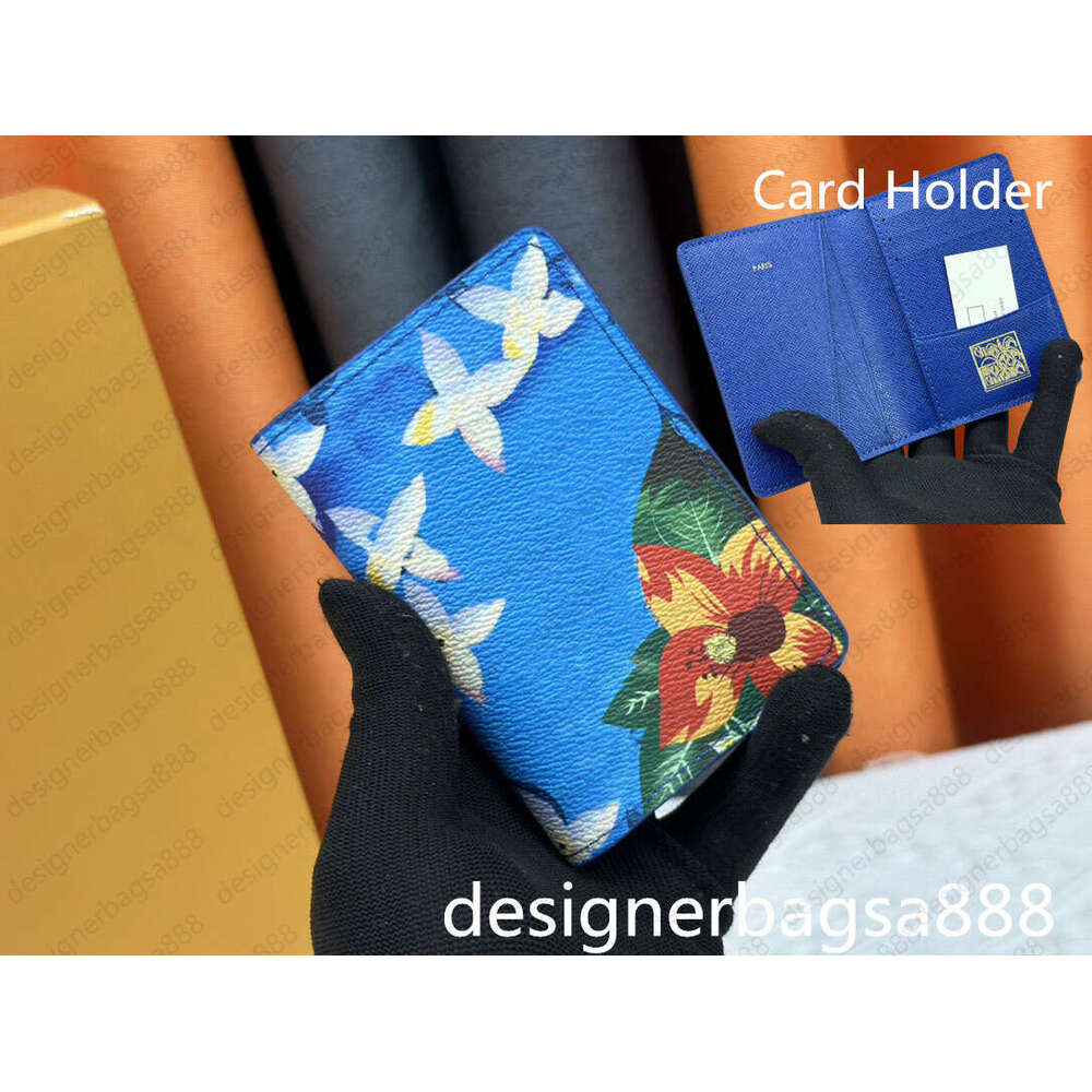 High Quality Multiple Wallet POCKET ORGANIZER leather card holders men wallets money purse flower letters credit short money clutch bags Golf wallet 63144