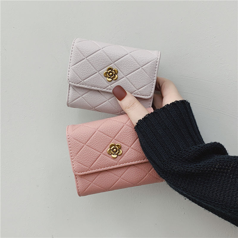Designer Camellia For Women's Daily Wear 2025 New Multi-functional Female Driver's License Coin Wallet Short Style