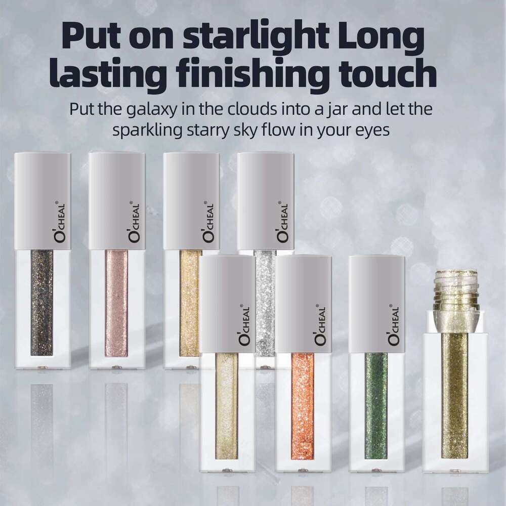 Ocheal Liquid Eyeshadow Pearlescent Shimmer Long Lasting Pearly Fine Sparkling Sequins Eye Shadow Highlighter Quick Drying X250726