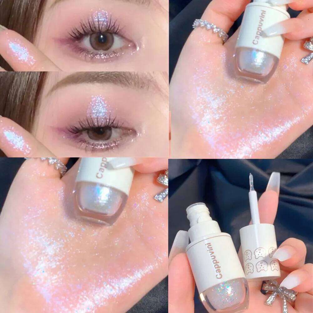 Cappuvini Liquid Eyeshadow High-Gloss Shiny Mermaid Pearl Tears Brightening Glitter Highlighter Quick Drying Eyeliner X250726
