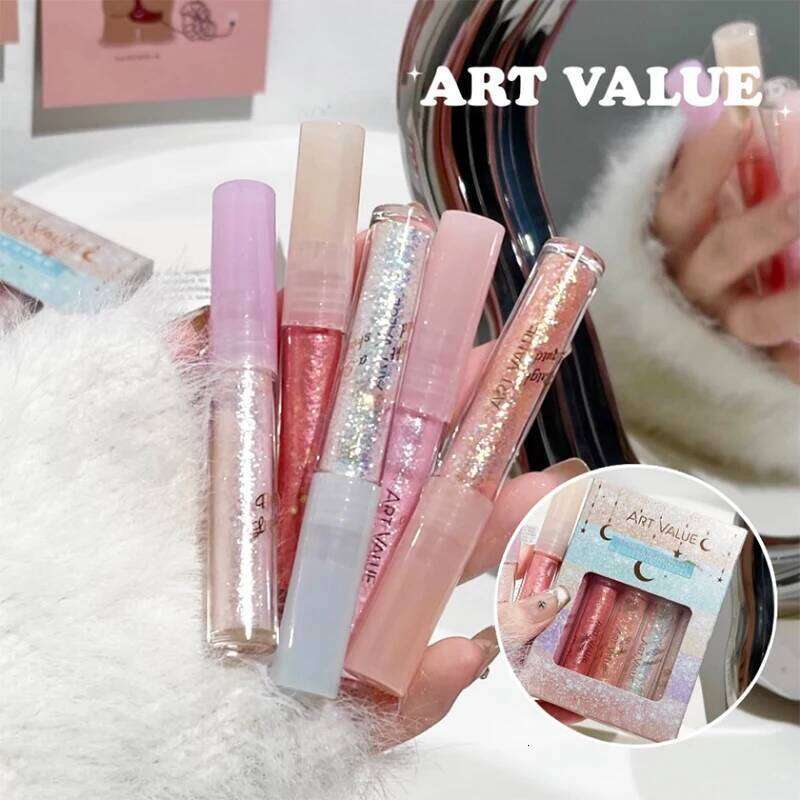 Liquid Eyeshadow Set Waterproof Long Lasting Pearlescent Shimmer Pearl Sparkle Glitter Eye Shadow Silkworm Korean Cosmetics X250726