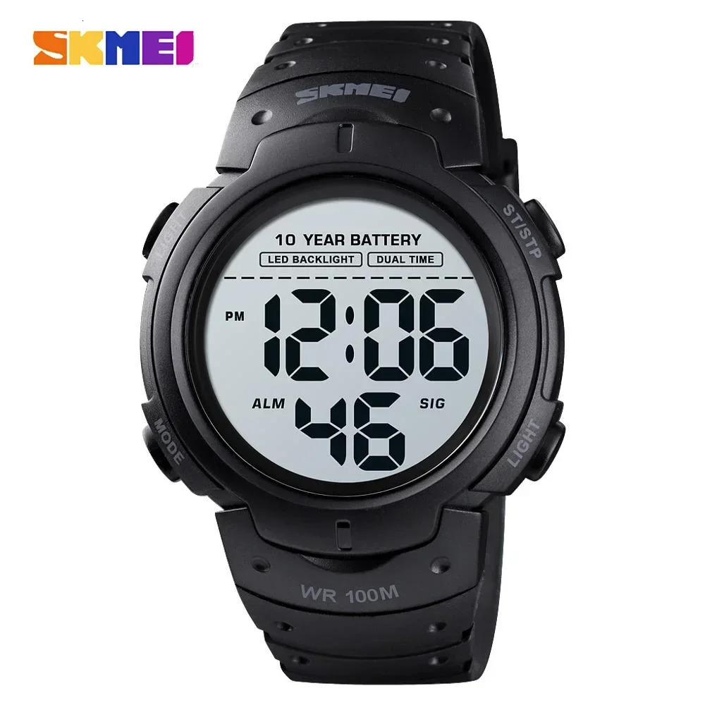 1560 Sports Digital Wristwatches for Men Waterproof Stopwatch Electronics Mens Watch with Backlight Alarm Reloj Masculino 1251 250724