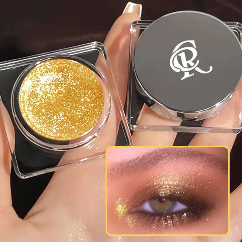 Monochrome ple yellow flash drill polarizing fine sequins highlight waterproof durable color eye shadow liquid X250726