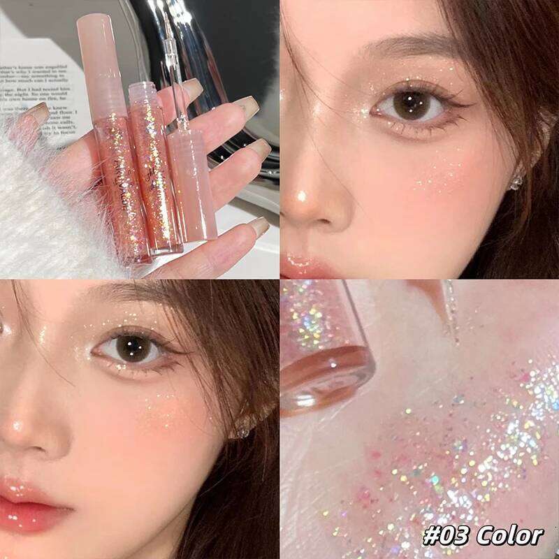 Liquid Eyeshadow Set Waterproof Long Lasting Pearlescent Shimmer Pearl Sparkle Glitter Eye Shadow Silkworm Korean Cosmetics X250726