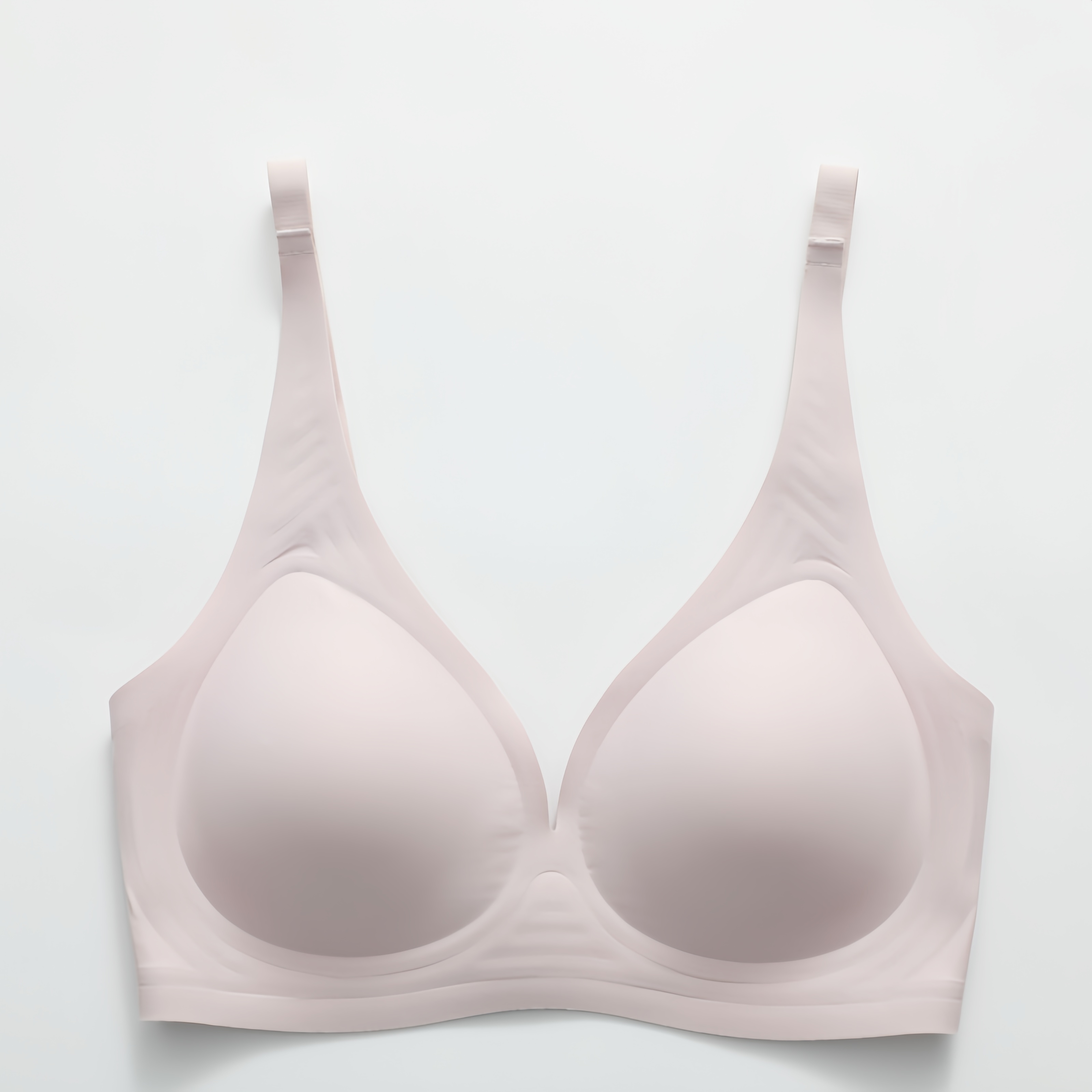 Nylon Jelly-Bonded Seamless Wirefree bra for Women, adjustable Straps Elasticity Lady Eveyday Wirfess pLus up plus Size bra