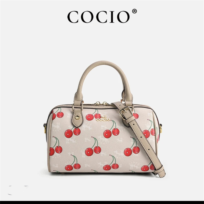 COCIO designer bag New Cherry handbag High Quality Fashion Versatile Womens Bag Large Capacity Commuter Leisure Pillow Bag