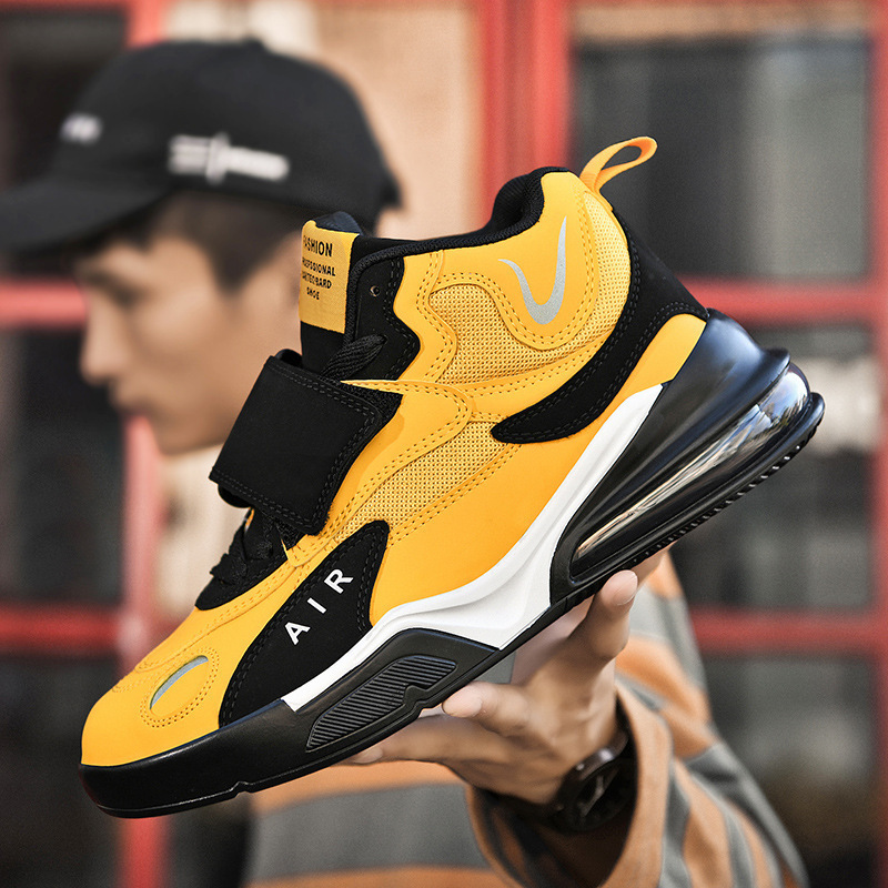 hot Free Shipping designer Basketball shoes Running Shoes with high top air cushion cushioning and thick sole for sports plus size 37-45