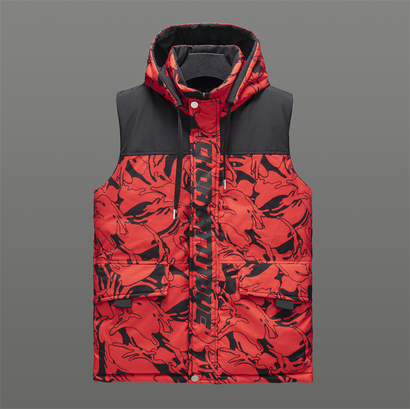designerfree shipping Mens Vests Mens new warm hooded cotton camisole vest in vest for winter men's clothing
