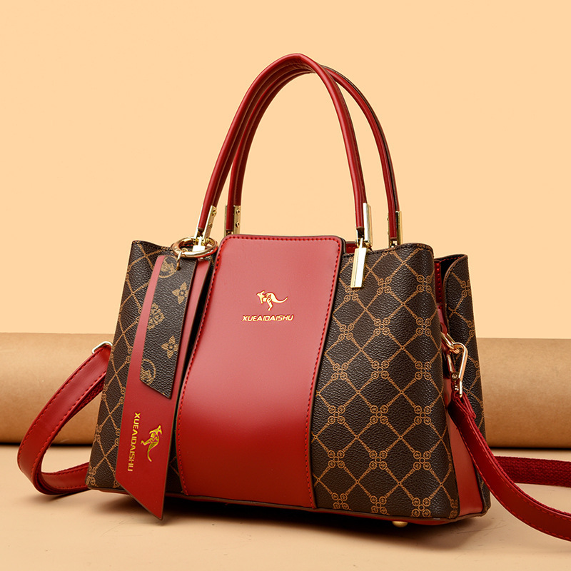 Luxury Brand Designer Bag 2025 Fashion Women's Bag Fashionable Printed Handbag Versatile And Elegant Single-shoulder Crossbody Bag For Middle-age
