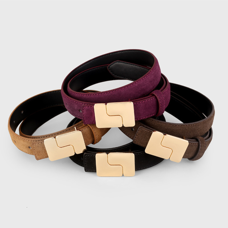 Free shipping designer belt New Suede Belt Jeans Belt for Women Simple Versatile Design Sense Workwear Belt Fashion Trend