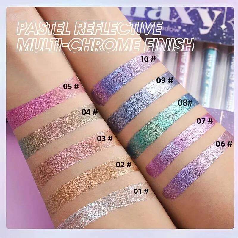 Dia Shimmer Liquid Set - Pearlescent Finish High-Pigment Long-Lasting Glitter Eyeshadow for Dazzling Beauty X250726