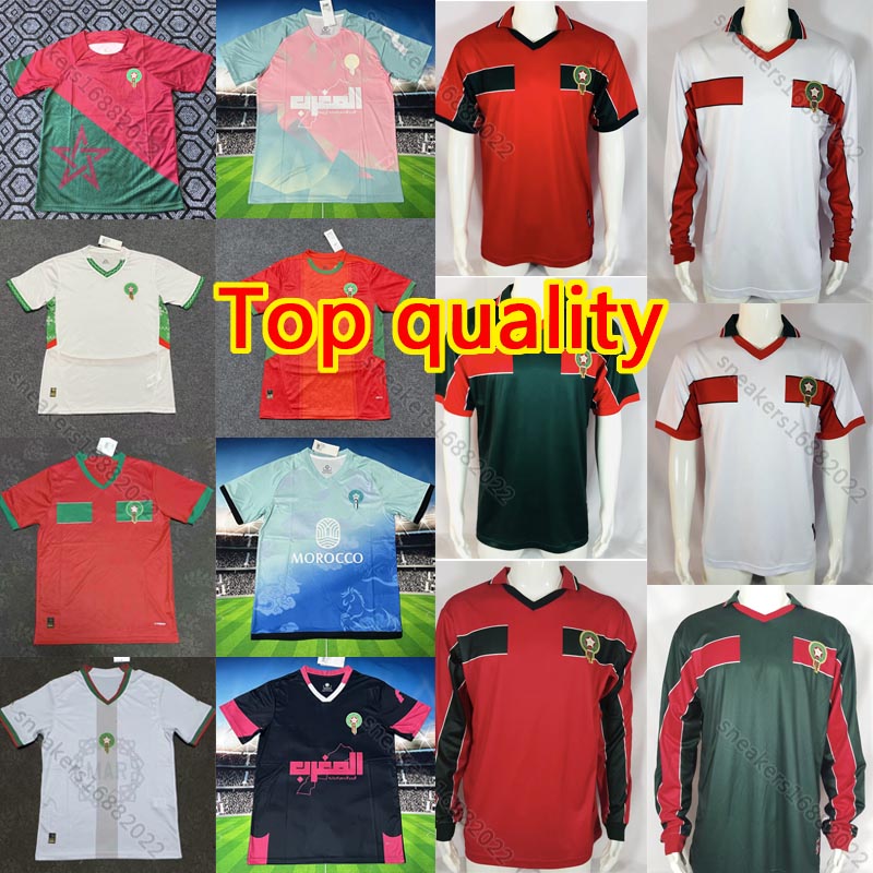 2025 26 Morocco soccer jerseys Marruecos 22 23 24 25 26 Africa Cup maillot de foot HAKIMI Ziyech Boufal FAJR Brahim Ait Amrabat mens football shirts Maroc kit 1998 retro