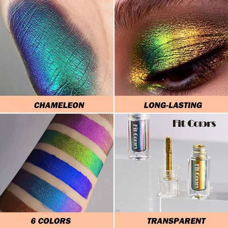 Personalized Makeup Chameleon Liquid Shadow Waterproof Lasting No Sdging Shiny Metallic Lipstick Eye Glitter Pigment X250726