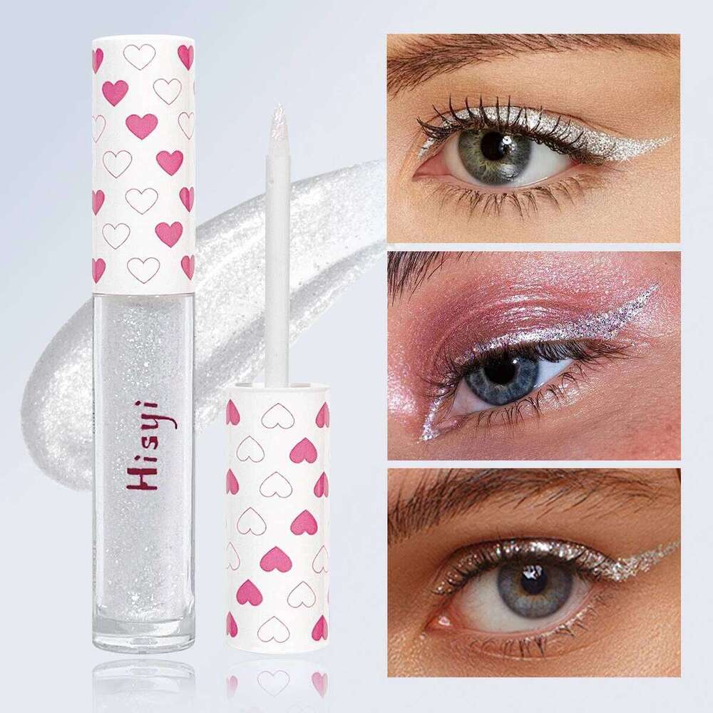 HISYI Liquid pearlescent glitter, brightening, waterproof, shiny, silkworm monochrome eyeshadow, highlighter makeup X250726