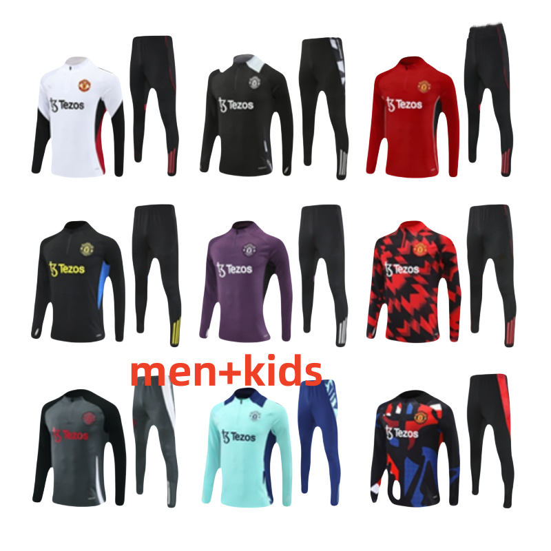 2025 26 united manchesteer HOJLUND MARTINEZ RASHFORD MAINOO training suit MALACIA kids kit tracksuit football shirt McTOMINAY MARTIAL B. FERNANDES