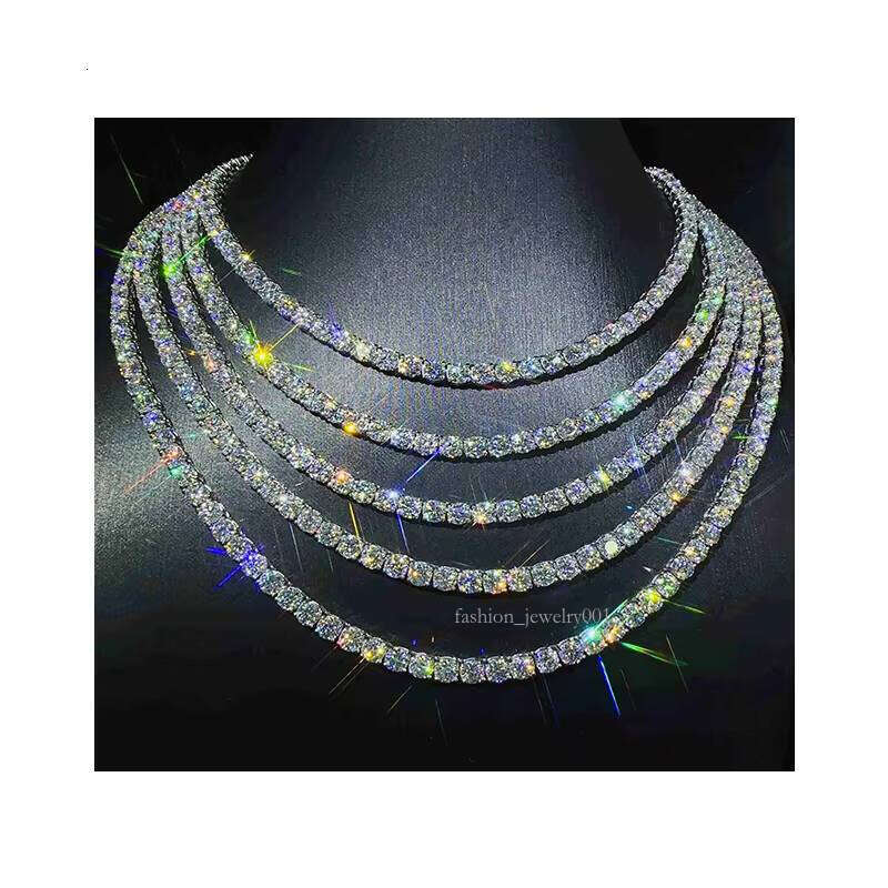 Professional Tennis Chain Necklace Jewelry 2mm Men's Silicon Stone Bracelet