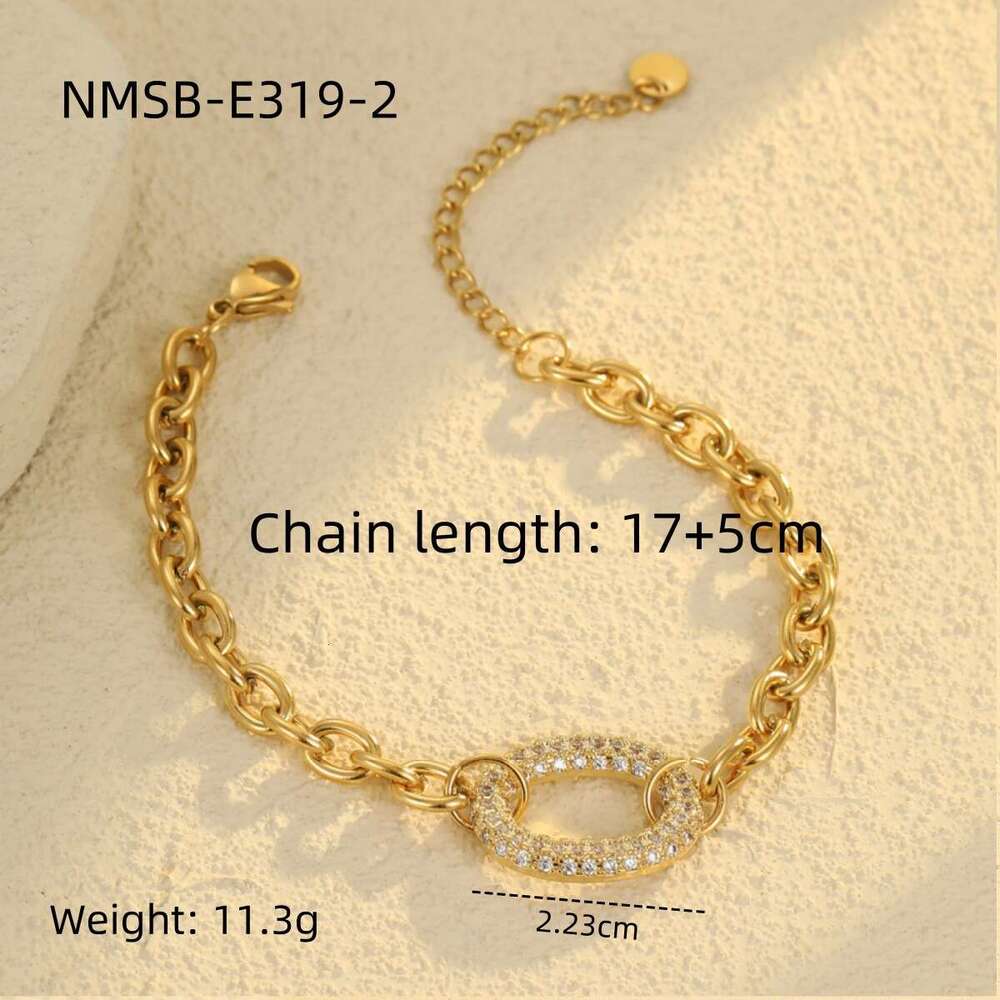 INS Luxury jewelry designer bracelet Women single row tennis bracelet fashionable star bracelet niche high-end stainless steel bracelet versatile temp