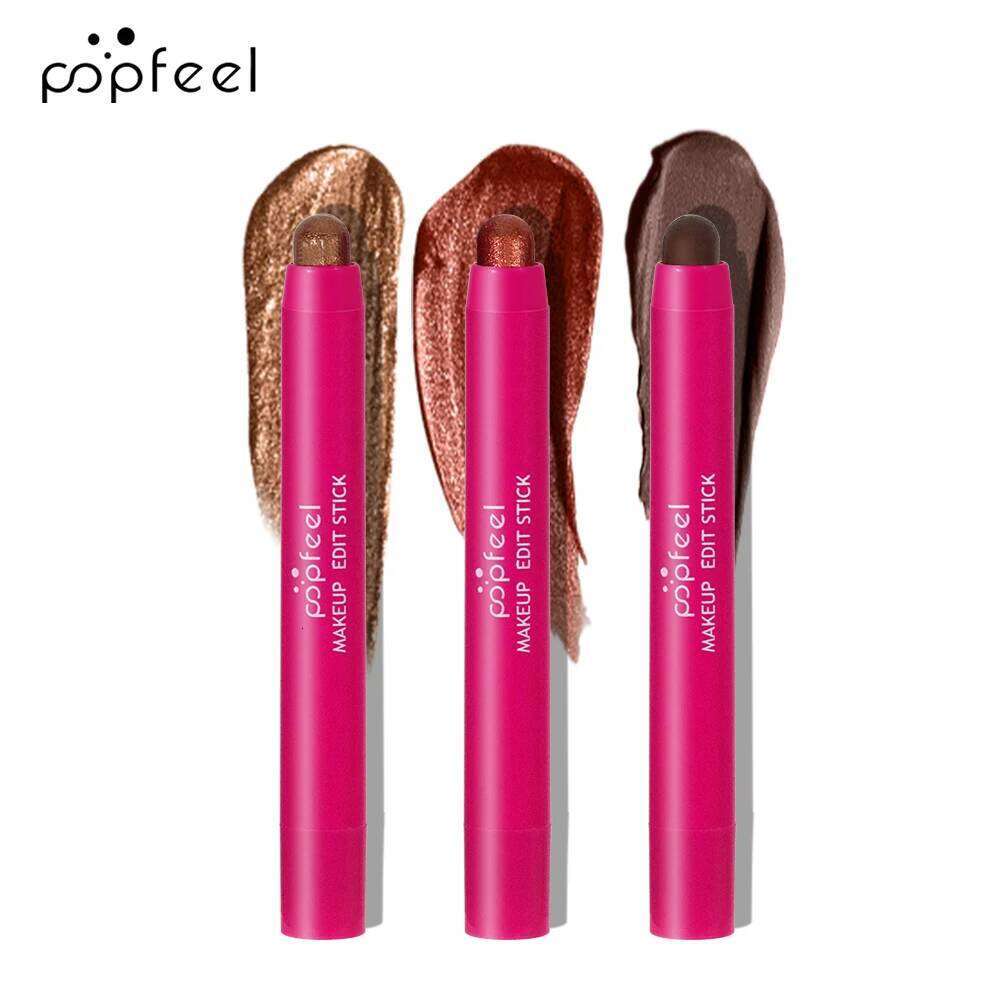 FEEL 3PCS Cream Eyeshadow Stick Set, Matte and Shimmer Brightener Eye Pencil X250726