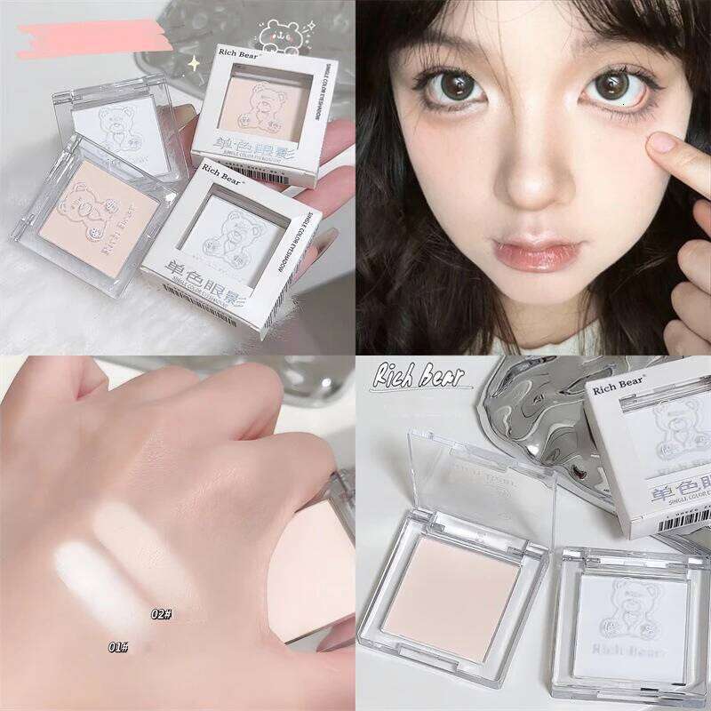 White Jade Color High Gloss Eyeshadow Makeup Palette Soft Brightening The Face Matte Veet Eye Shadow Powder X250727