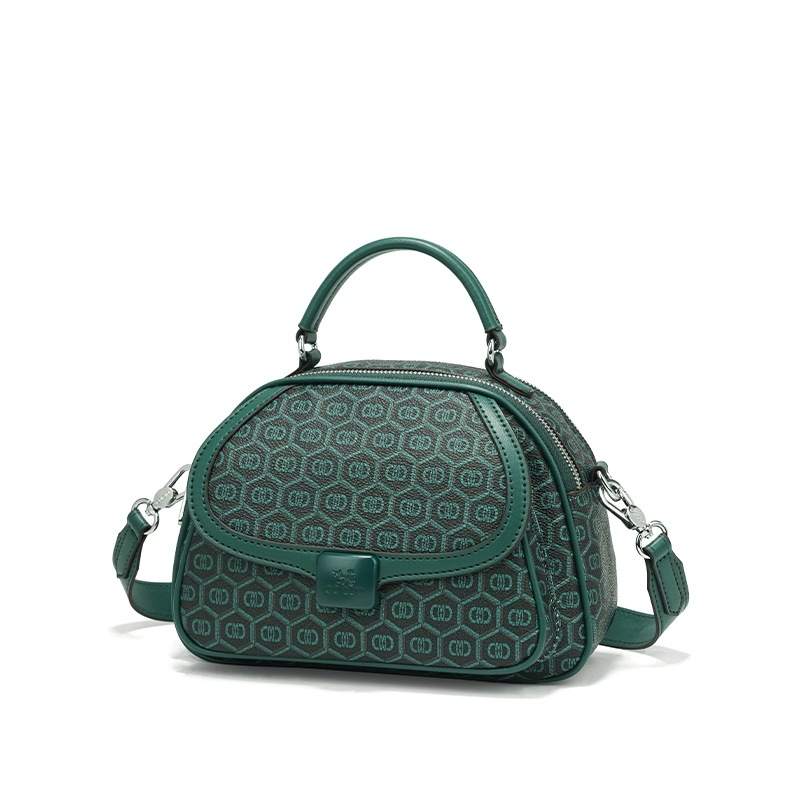 COCIO designer bag New luxury peacock green handbag with multiple compartments fashionable casual high-quality womens bag
