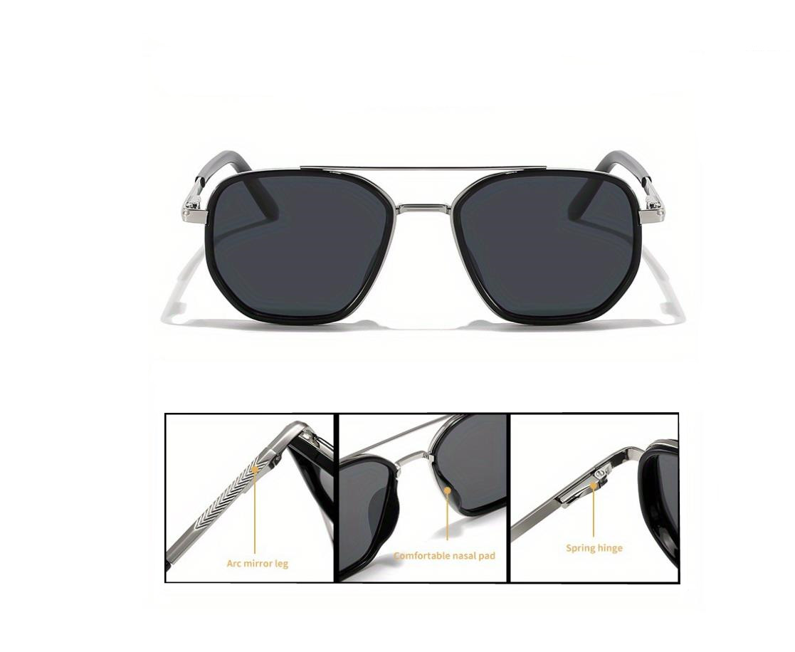 Designer Sunglasses For Women Men Oversize Sunglasses Luxury Polarized Lens Goggle Pilot PC Frame Oversized UV400 Eyewear Luxury Style Sunglasses DS17