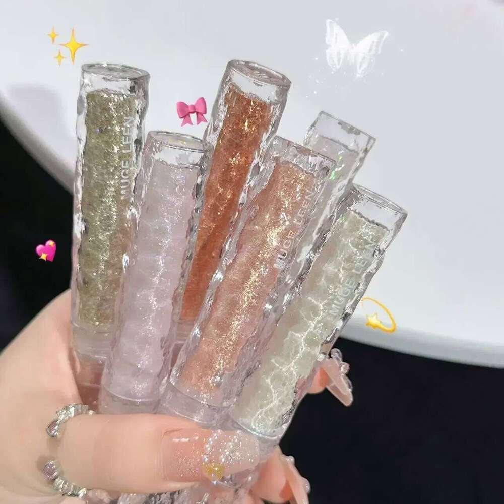 Metallic Shiny Eyeshadow Makeup Dia Glitter Liquid Eyeliner Waterproof Highlighter LyingSilkworm Pigment Lasting Beauty Tool X250726