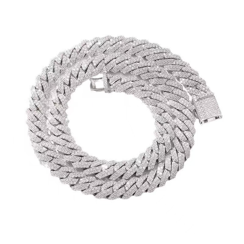 Pendant Necklaces Iced Out Pass Dia Tester Sterg Sier Necklace Vvs Moissanite Cuban k Chain Free shipping