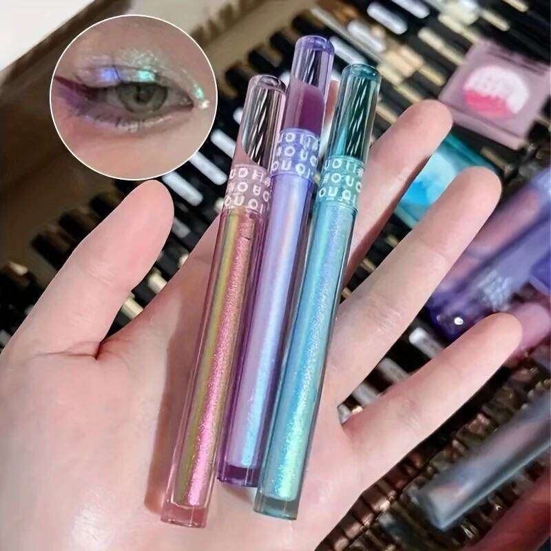 Liquid Eyeshadow Make Up,Lying Silkworm Pearly Shimmer High Light Eyeliner Pen For sic Festival,Waterproof Glitter Eye Makeup X250726