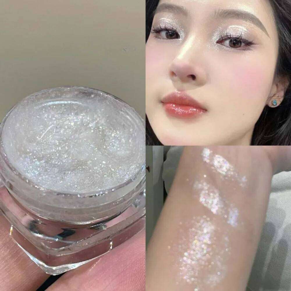 Glitter Highlighter Powder Eyeshadow Gel Fine Sparkling Pearly Dia Wet Shadow Shimmer Brightening Contouring Makeup Cosmetic X250727