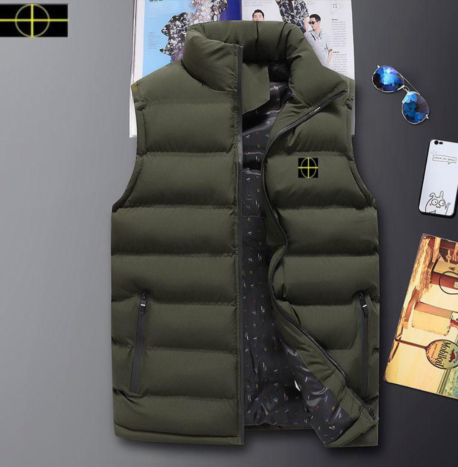 Big size clothing stones autumn winter new item men's casual vest islands men's item plus size cotton vest top jacket 11-23