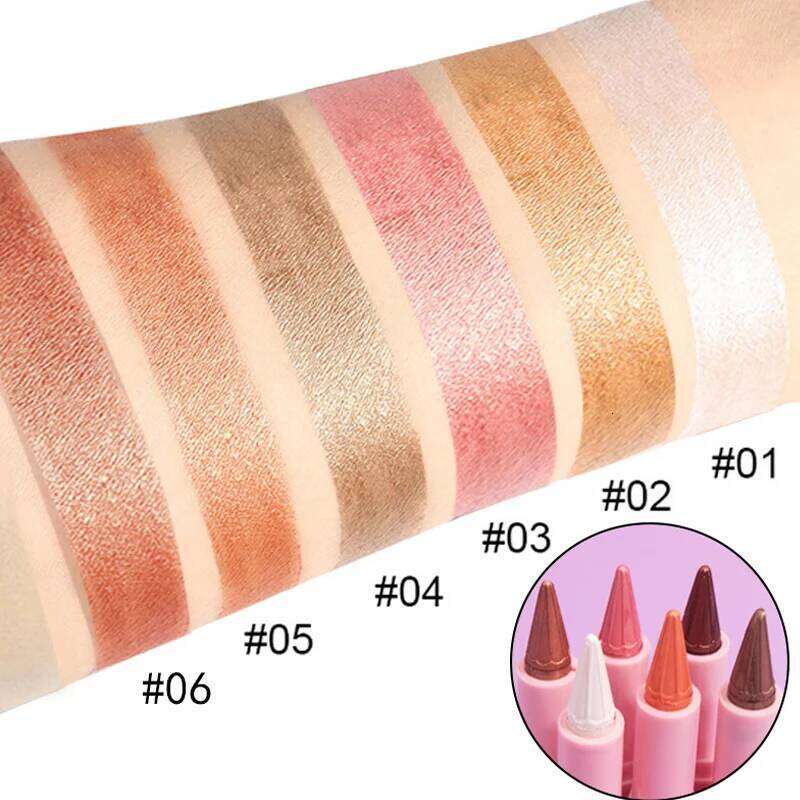 6 color suit Color shadow eyeliner pencil set Waterproof eye tool Long lasting easy makeup X250726