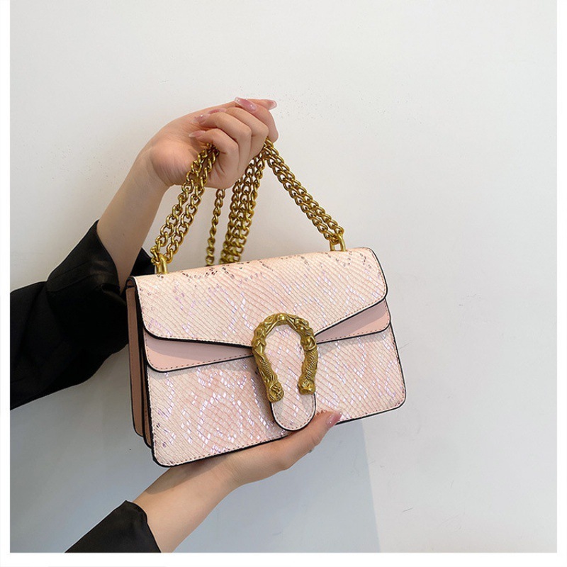 Designer Bag 2025 Luxury Bag Spring New Fashion Retro Underarm Bag For Women Trendy Snake Print Shoulder Bag Versatile Chain Crossbody Bag For Women